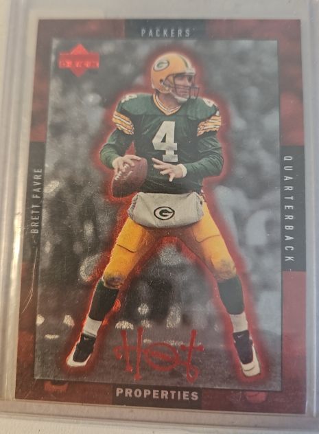 1996 Upper Deck Hot Properties #HT-4 Brett Favre / Rick Mirer — front