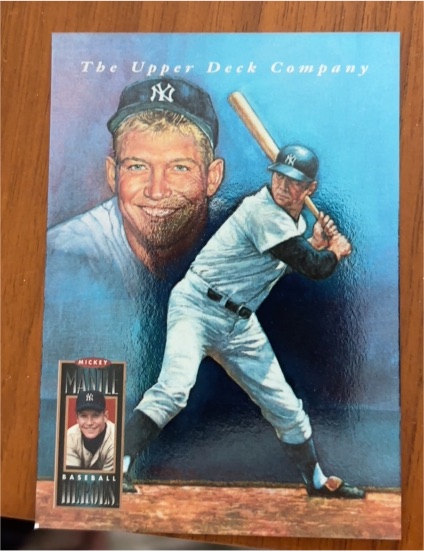 1994 Upper Deck Baseball Heroes #72 Mickey Mantle — front
