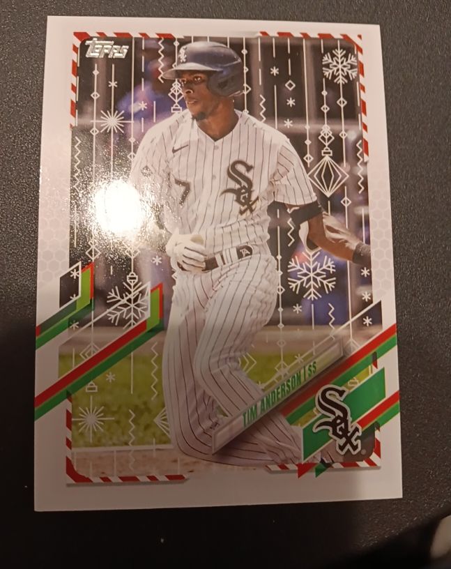 2021 Topps Holiday #HW170 Tim Anderson — front