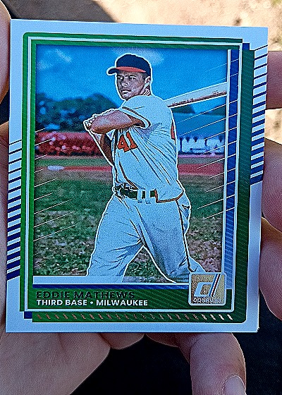 2025 Donruss #67 Eddie Mathews Milwaukee Braves — front