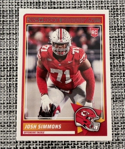 2025 Panini Score #32 Josh Simmons — front