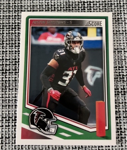 2025 Panini Score #240 Justin Simmons — front