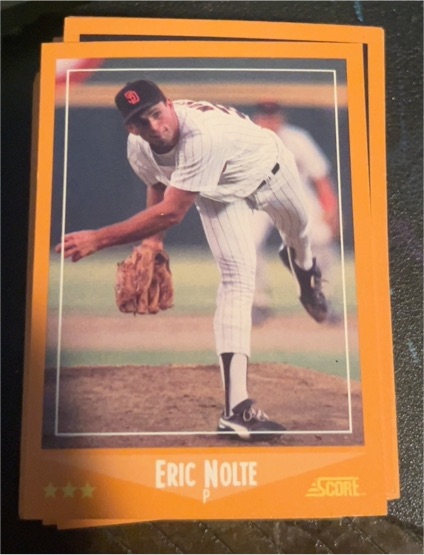 1988 Score #568 Eric Nolte — front