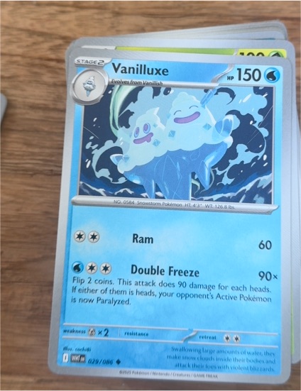2025 Pokémon Scarlet & Violet White Flare #029 Vanilluxe — front