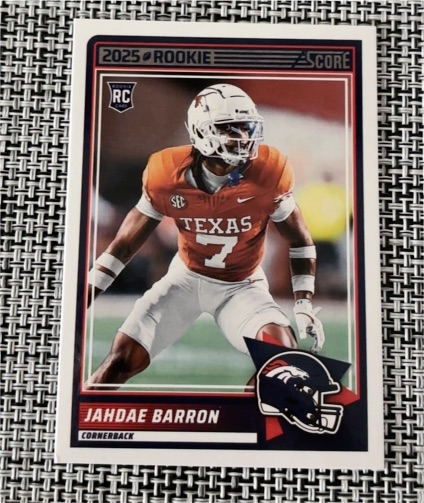 2025 Panini Score #89 Jahdae Barron — front