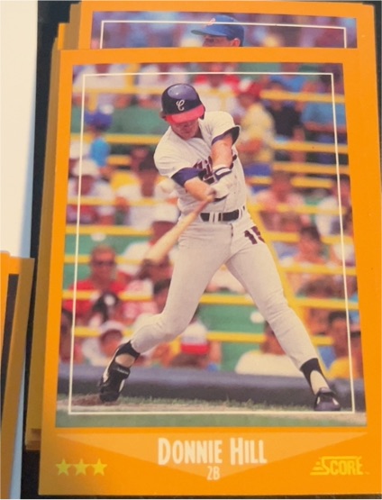 1988 Score #572 Donnie Hill — front