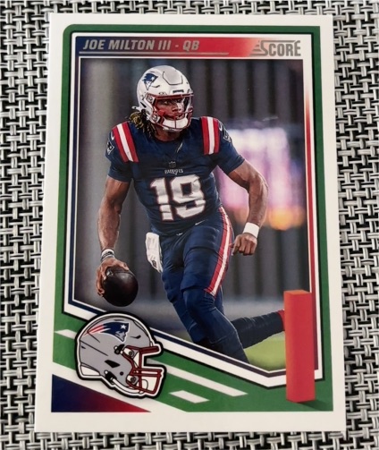 2025 Panini Score #28 Joe Milton III — front