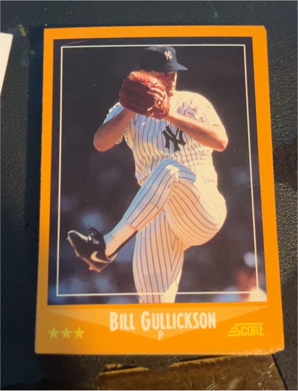 1988 Score #585 Bill Gullickson — front