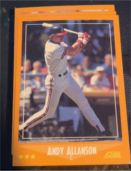 1988 Score #586 Andy Allanson — front