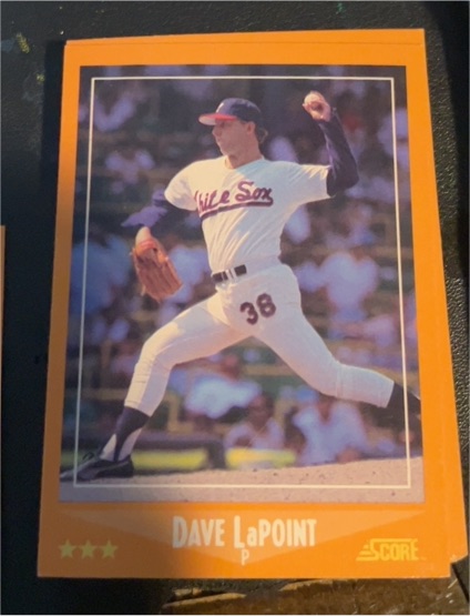 1988 Score #589 Dave LaPoint — front