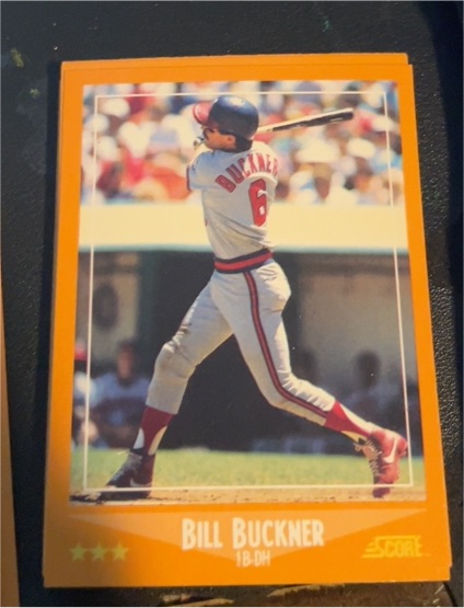 1988 Score #591 Bill Buckner — front