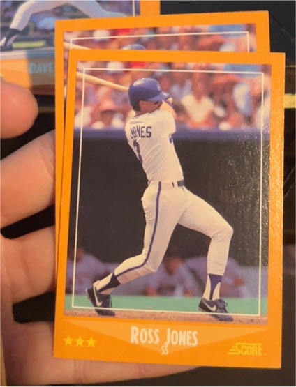 1988 Score #598 Ross Jones — front