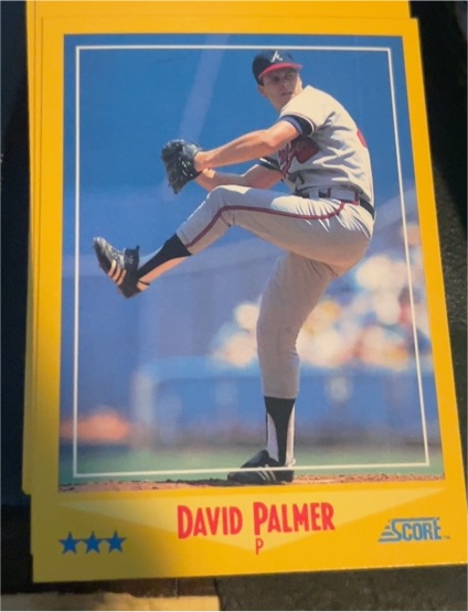 1988 Score #457 David Palmer — front