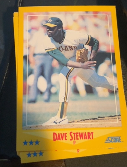 1988 Score #P Dave Stewart — front