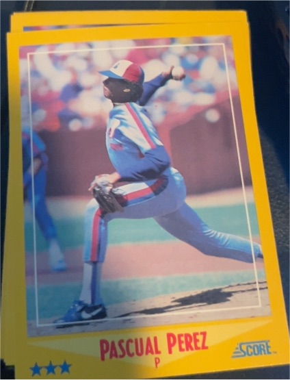 1988 Score #459 Pascual Perez — front