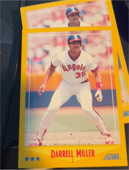 1988 Score #463 Darrell Miller California Angels — front