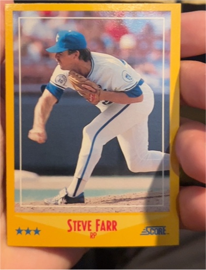 1988 Score #543 Steve Farr — front