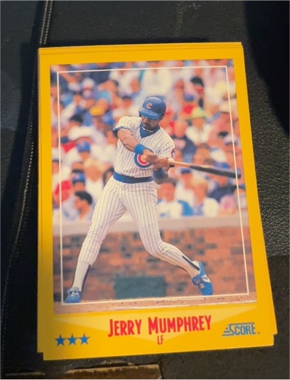 1988 Score #467 Jerry Mumphrey Chicago Cubs — front