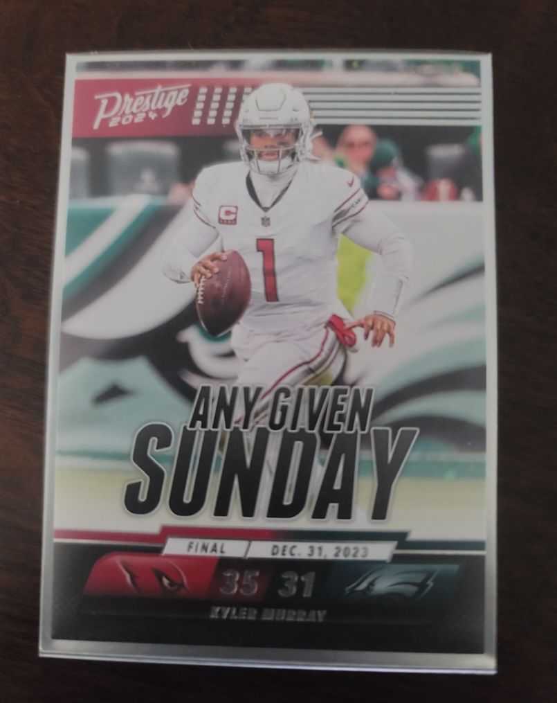 2024 Panini Prestige Any Given Sunday #AGS-KMY Kyler Murray — front