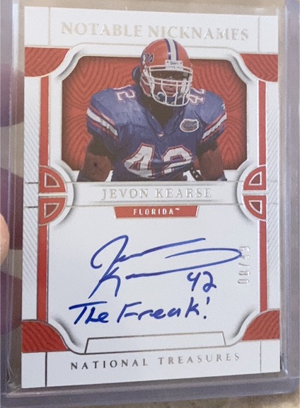 2020 Panini National Treasures Notable Nicknames #Jevon Kearse — front