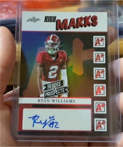 2024 Leaf Heroes & Prospects High Marks #HM-RW2 Ryan Williams — front