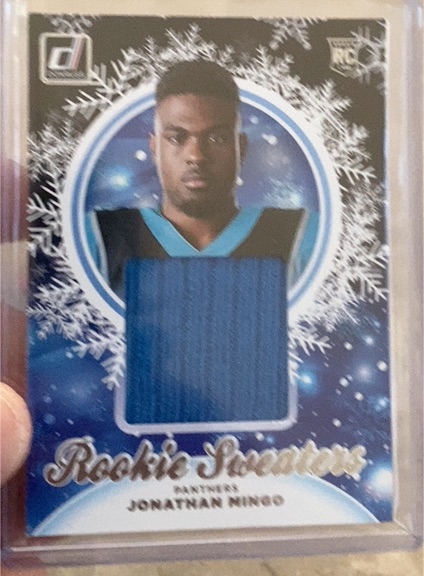 2023 Panini Donruss Rookie Sweaters #HS-JMI Jonathan Mingo — front