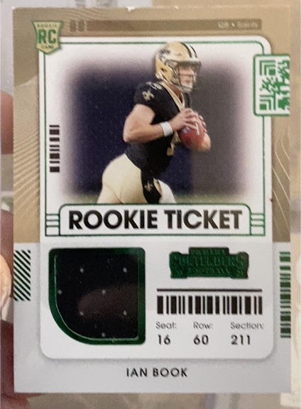 2021 Panini Contenders Rookie Ticket #RTS-IBO Ian Book — front