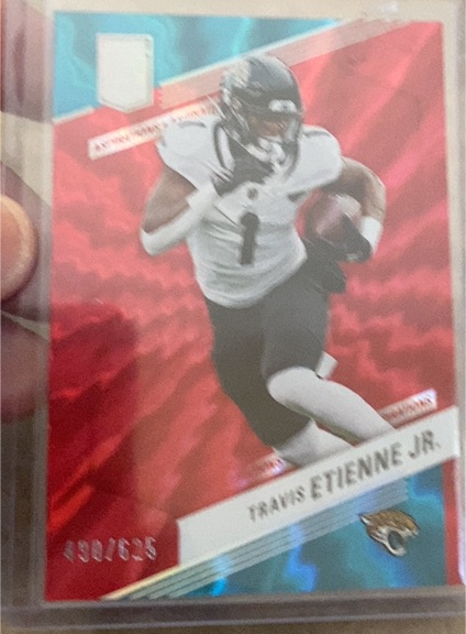 2023 Donruss Elite Aspirations Shimmer #490 Travis Etienne Jr. — front