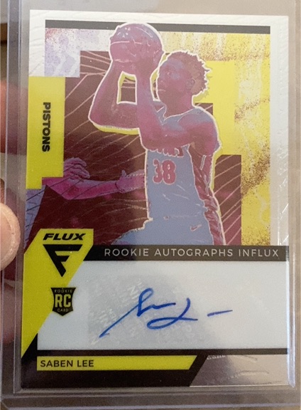 2020-21 Panini Flux Rookie Autographs Influx #RAI-SLE Saben Lee — front
