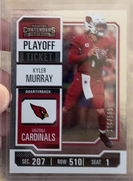 2023 Panini Contenders #3 Kyler Murray Season Ticket — front