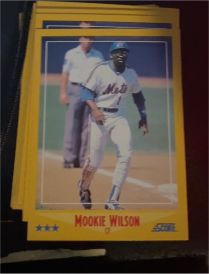 1988 Score #474 Mookie Wilson — front