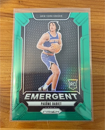 2024-25 Panini Prizm Emergent #28 Pacome Dadiet — front
