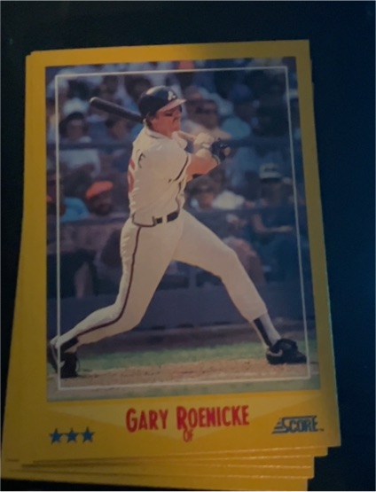 1988 Score #500 Gary Roenicke — front
