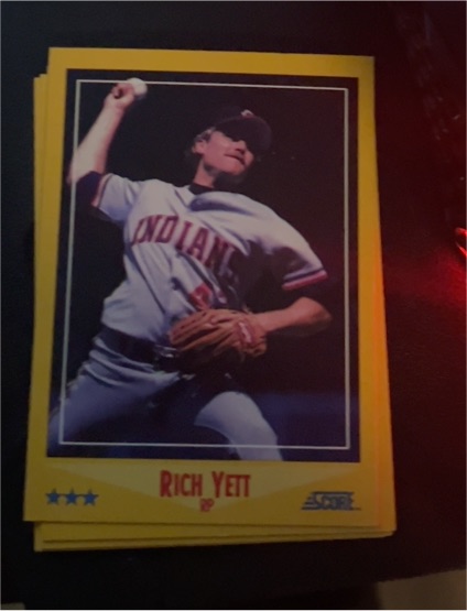 1988 Score #484 Rich Yett — front