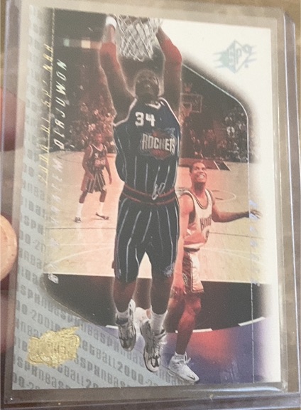 2000-01 SPx #28 Hakeem Olajuwon — front