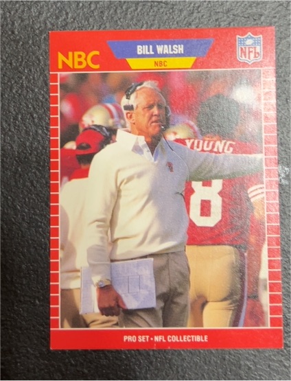 1989 Pro Set #30 Bill Walsh — front