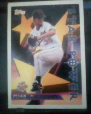 1996 Topps #228 Mike Mussina Star Power Baltimore Orioles — front