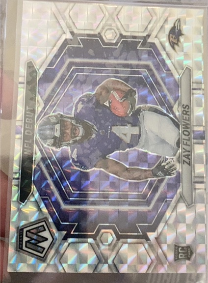 2023 Panini Mosaic NFL Debut #ND-18 Zay Flowers — front