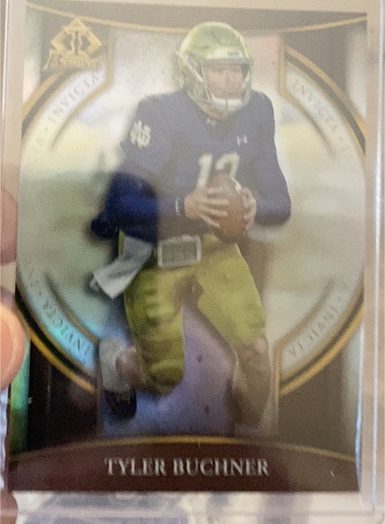 2022 Bowman University Chrome Invicta #BI-9 Tyler Buchner — front