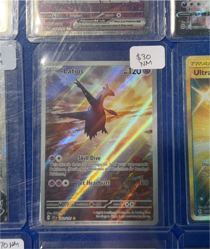 2024 Pokemon SV08 Surging Sparks #203 Latios Illustration Rare — front