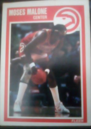 1989-90 Fleer #4 Moses Malone — front