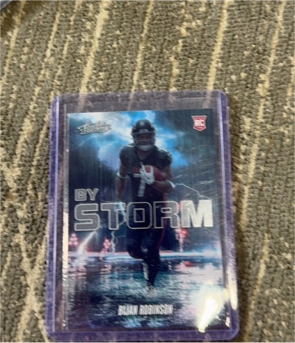 2023 Panini Absolute By Storm #BST-6 Bijan Robinson — front