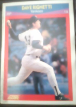 1990 Score #10 Dave Righetti — front