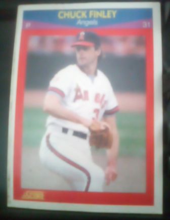 1990 Score 100 Superstars #24 Chuck Finley — front