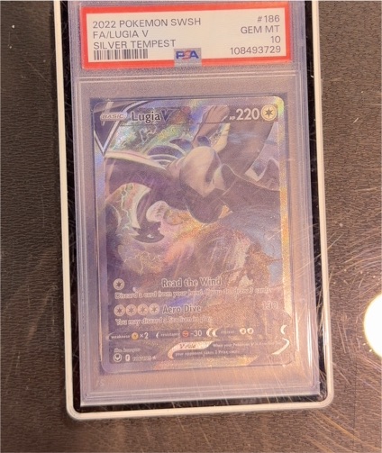 2022 Pokémon Sword & Shield Silver Tempest #186 Lugia V — front