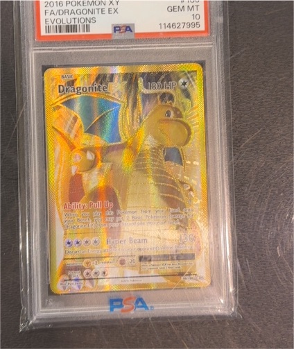 2016 Pokémon XY Evolutions #106 Dragonite EX — front