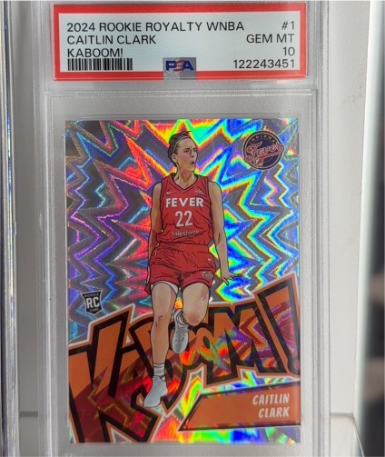 2024 Panini WNBA Rookie Royalty Kaboom! #1 Caitlin Clark — front