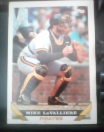 1993 Topps #54 Mike LaValliere — front