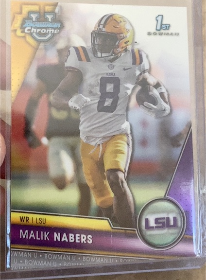 2023 Bowman Chrome University #74 Malik Nabers — front