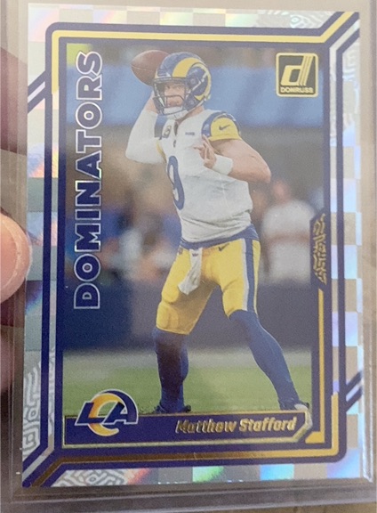 2023 Donruss #D-34 Matthew Stafford Dominators — front